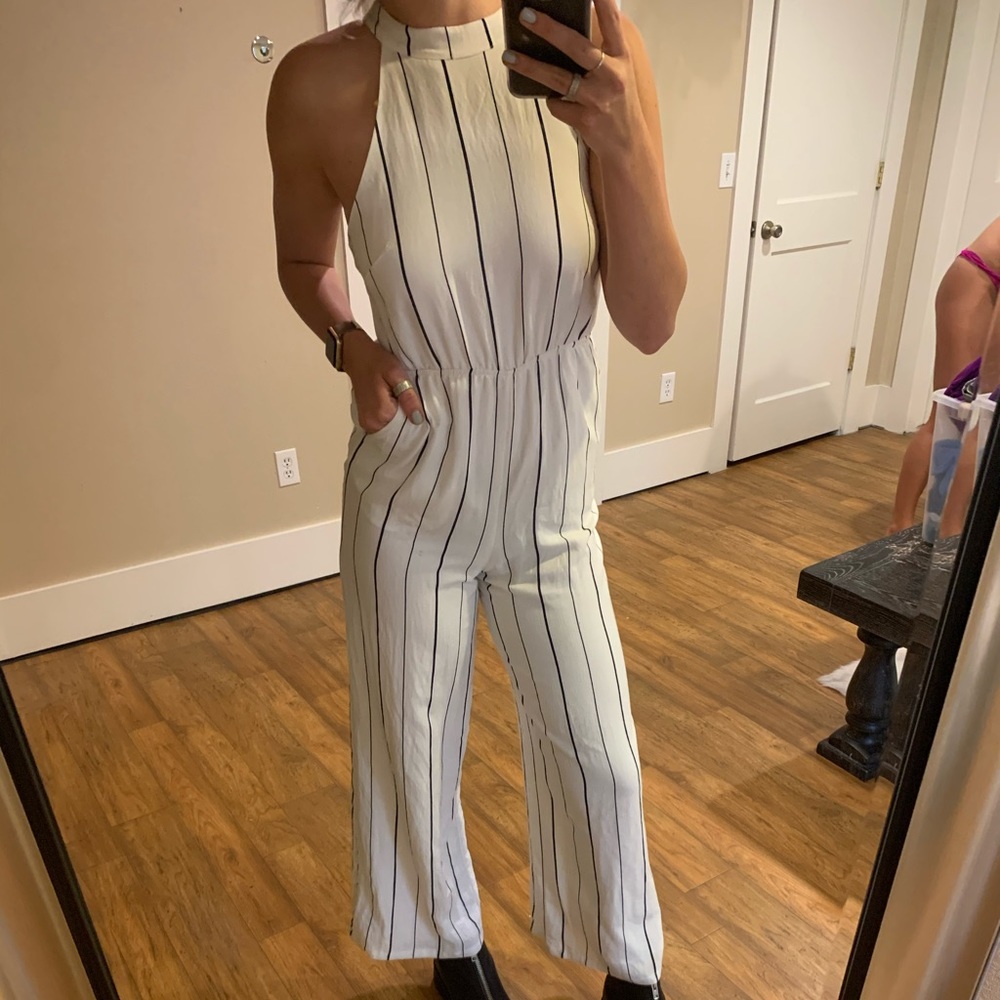 Boutique striped jumpsuit